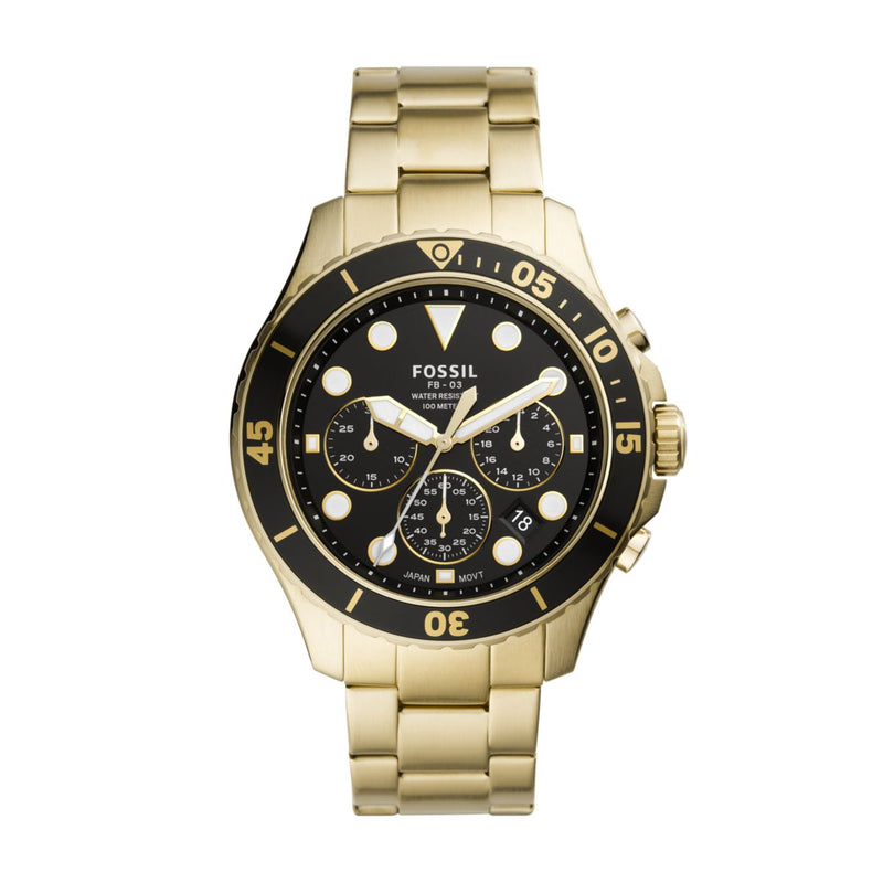 Fossil Mens Gold Plated FS5727_CAJESS_TIME_ZONE