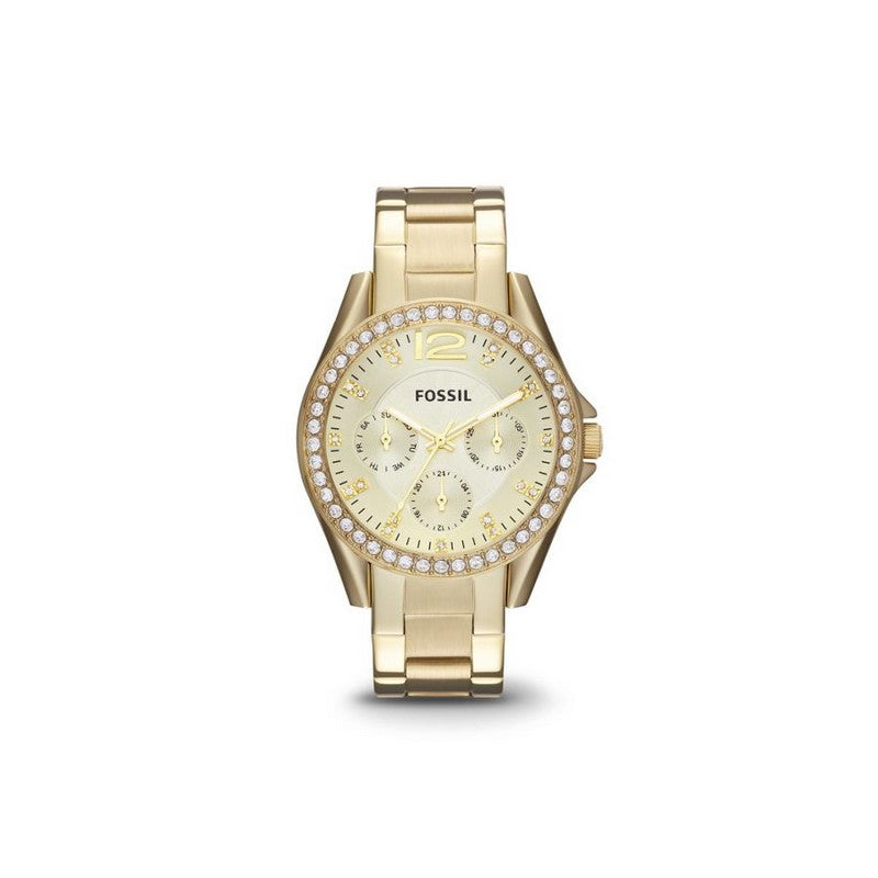 Fossil Ladies Gold Plated ES3203- Cajees Time Zone_CAJESS_TIME_ZONE
