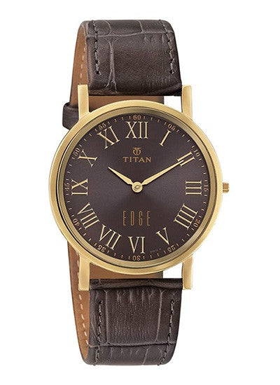 Titan Mens Leather 1595yl02  Watch
