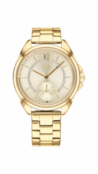 Tommy Hilfiger Ladies Gold Plated 1781988TH_CAJESS_TIME_ZONE