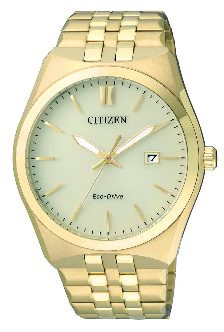 Citizen Mens Eco Drive Dress Gold Plated-BM733261P_CAJESS_TIME_ZONE