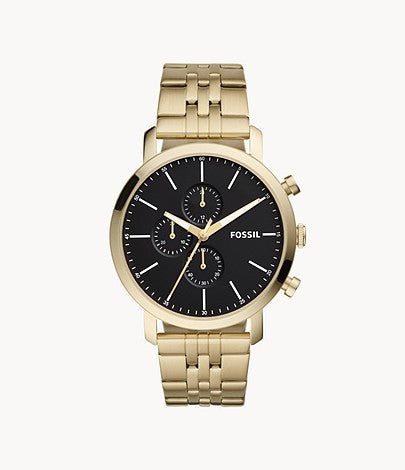 BQ2329 Fossil Men's Luther Chronograph Gold-Tone Stainless Steel Watch
