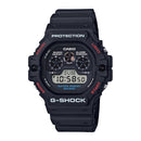 Casio Mens Rubber DW59001DR_CAJESS_TIME_ZONE