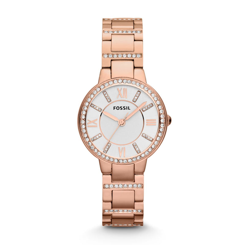 Fossil Ladies Rose Gold Plated ES3284- Cajees Time Zone_CAJESS_TIME_ZONE