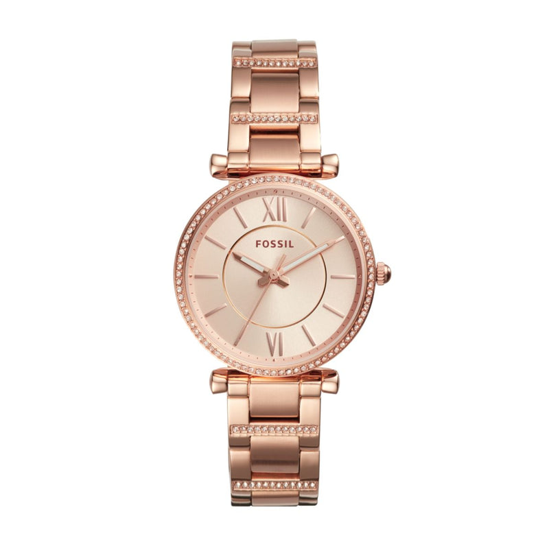 Fossil Ladies Rose Gold Plated ES4301_CAJESS_TIME_ZONE