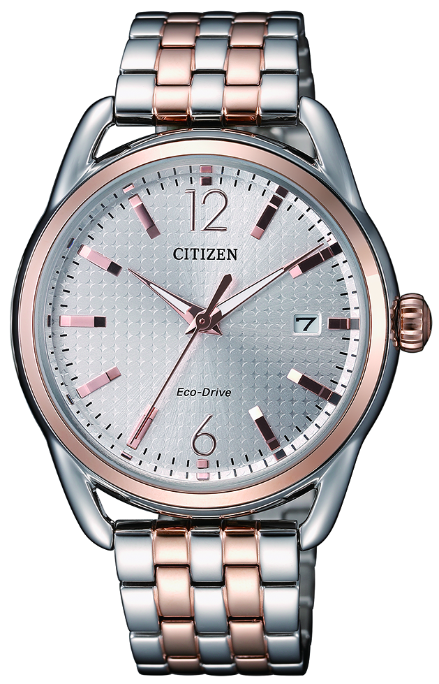 Citizen Ladies Eco Drive Dress Two Tone Rose-FE608674A_CAJESS_TIME_ZONE