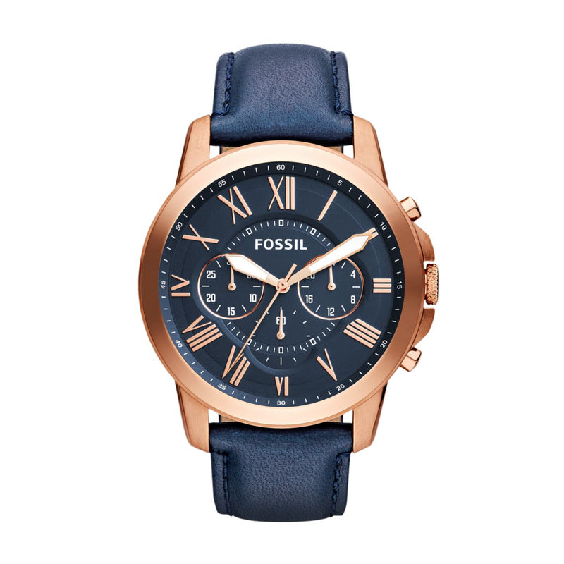 Fossil Mens Leather FS4835IE_CAJESS_TIME_ZONE