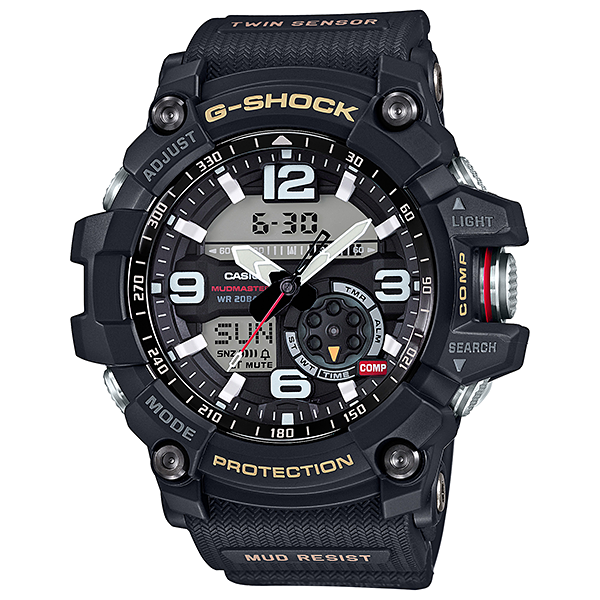 Casio Mens Rubber GG10001ADR_CAJESS_TIME_ZONE
