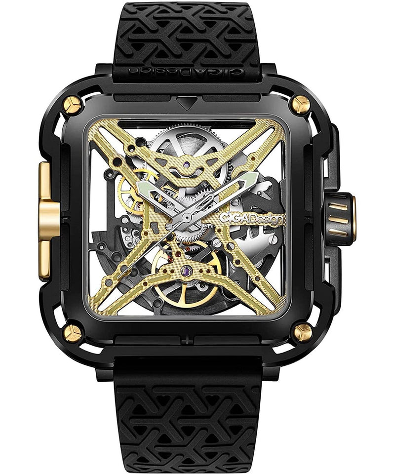 Copy of Copy of Copy of Ciga Design Mens Rubber X201BLGOW25BK Watch