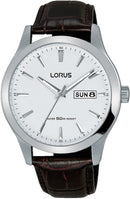 LORUS MENS LEATHER RXN29DX9 - CAJEES TIME ZONE