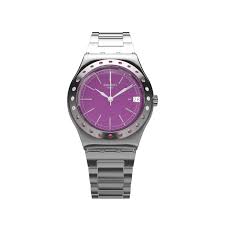 Swatch PINKAROUND | Silver Stainless Steel Bracelet | Pink Watch