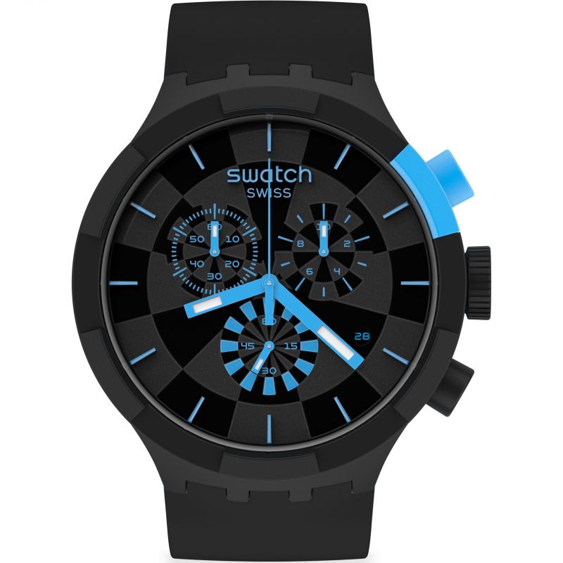Swatch Big Bold Checkpoint Blue Watch SB02B401